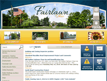 Tablet Screenshot of cityoffairlawn.com